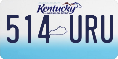 KY license plate 514URU
