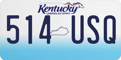 KY license plate 514USQ