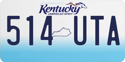 KY license plate 514UTA