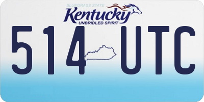KY license plate 514UTC