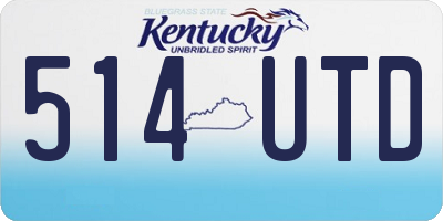 KY license plate 514UTD