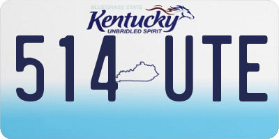 KY license plate 514UTE