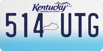 KY license plate 514UTG