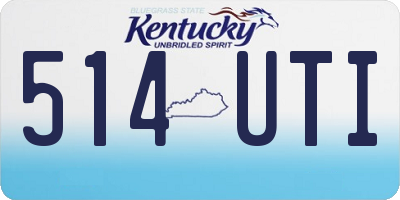 KY license plate 514UTI