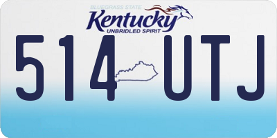 KY license plate 514UTJ