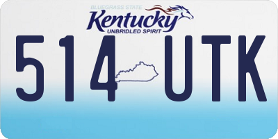 KY license plate 514UTK