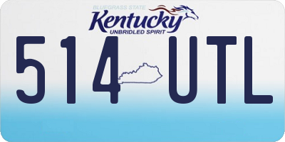 KY license plate 514UTL