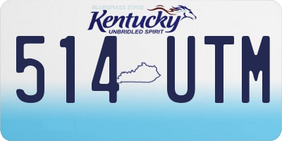 KY license plate 514UTM