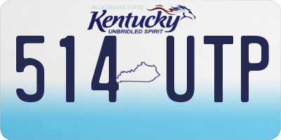 KY license plate 514UTP