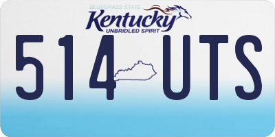 KY license plate 514UTS