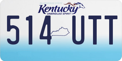 KY license plate 514UTT