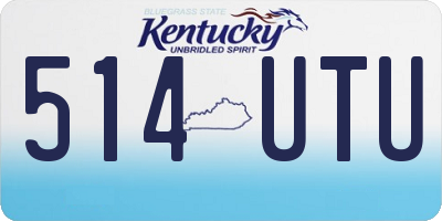 KY license plate 514UTU
