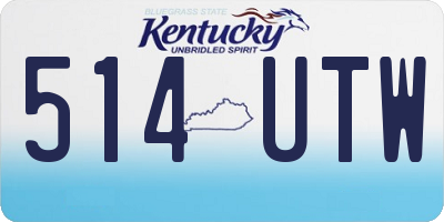 KY license plate 514UTW