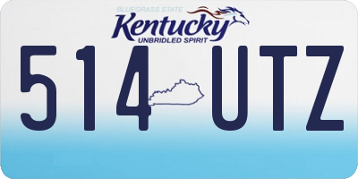 KY license plate 514UTZ