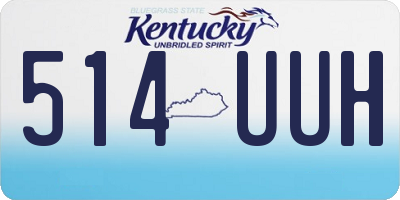 KY license plate 514UUH