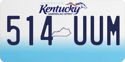 KY license plate 514UUM