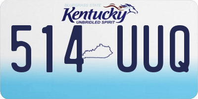 KY license plate 514UUQ