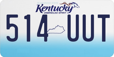 KY license plate 514UUT