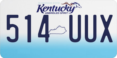 KY license plate 514UUX