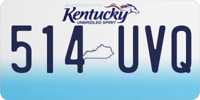KY license plate 514UVQ
