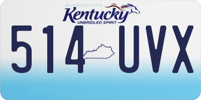 KY license plate 514UVX