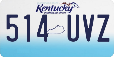 KY license plate 514UVZ