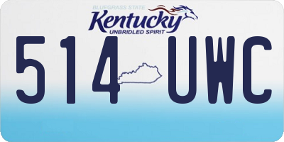 KY license plate 514UWC