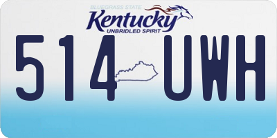 KY license plate 514UWH