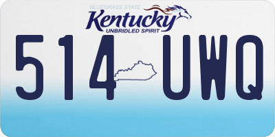 KY license plate 514UWQ