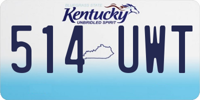 KY license plate 514UWT