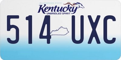 KY license plate 514UXC