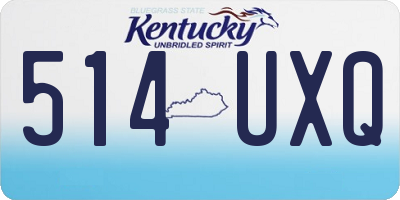 KY license plate 514UXQ