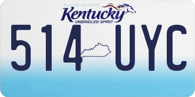 KY license plate 514UYC