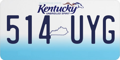 KY license plate 514UYG