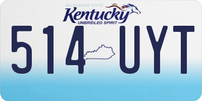 KY license plate 514UYT