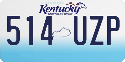 KY license plate 514UZP