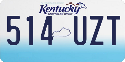 KY license plate 514UZT