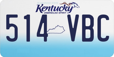 KY license plate 514VBC