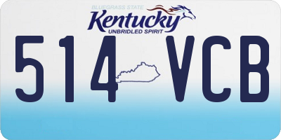 KY license plate 514VCB