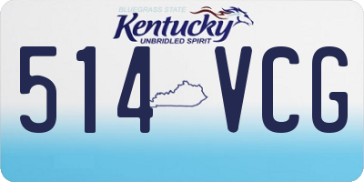 KY license plate 514VCG