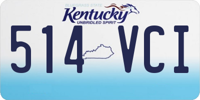 KY license plate 514VCI