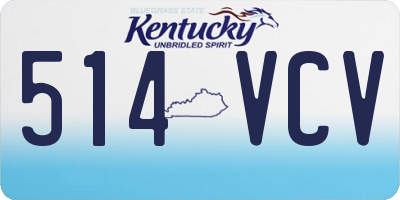 KY license plate 514VCV