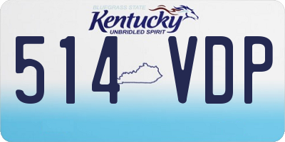 KY license plate 514VDP