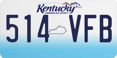 KY license plate 514VFB