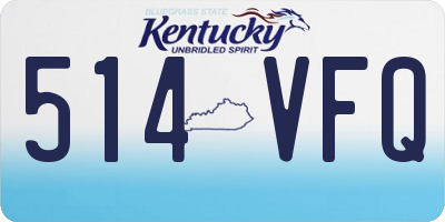 KY license plate 514VFQ