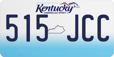 KY license plate 515JCC