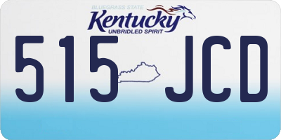 KY license plate 515JCD