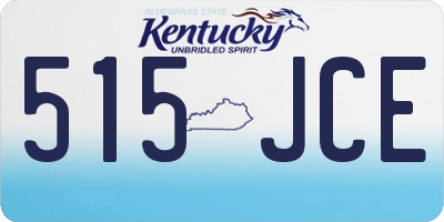 KY license plate 515JCE