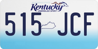 KY license plate 515JCF