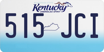 KY license plate 515JCI